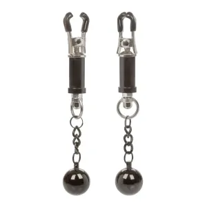 5-inch Colt Metal Black Weighted Twist Nipple Clamps