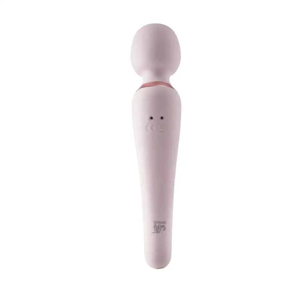 7-inch Dream Toys Silicone Pink Rechargeable Bodywand Massager