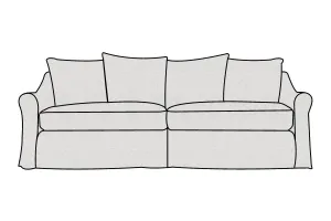 Alice | 4 Seater Extra Loose Cover | Marque Ivory