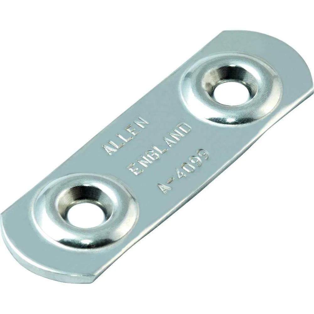 Allen Stainless Steel Toe Strap Plate (2 Pack)