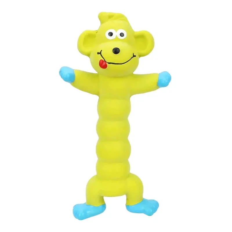 Animal-Shaped Squeaky Rubber Chew Toy for Pets