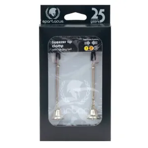 Bell Nipple Clamps Tweezer Style Rubber Tipped Adjustable