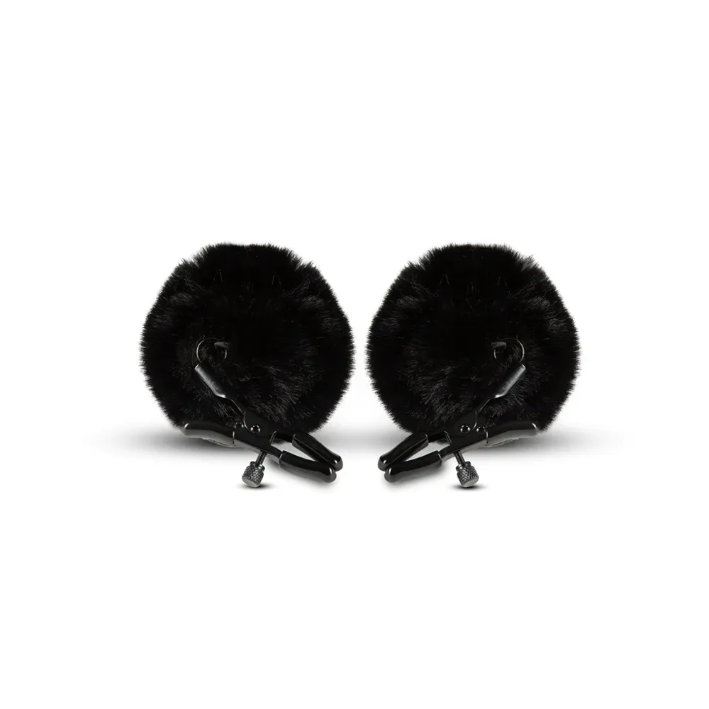 Blush Noir Pom Adjustable Nipple Clamps