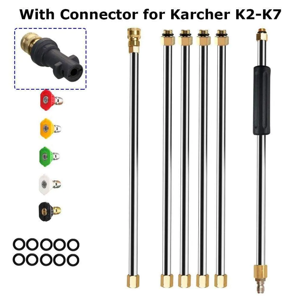 Car Washer Metal Jet Water Spray Lance Extension Wand Nozzle