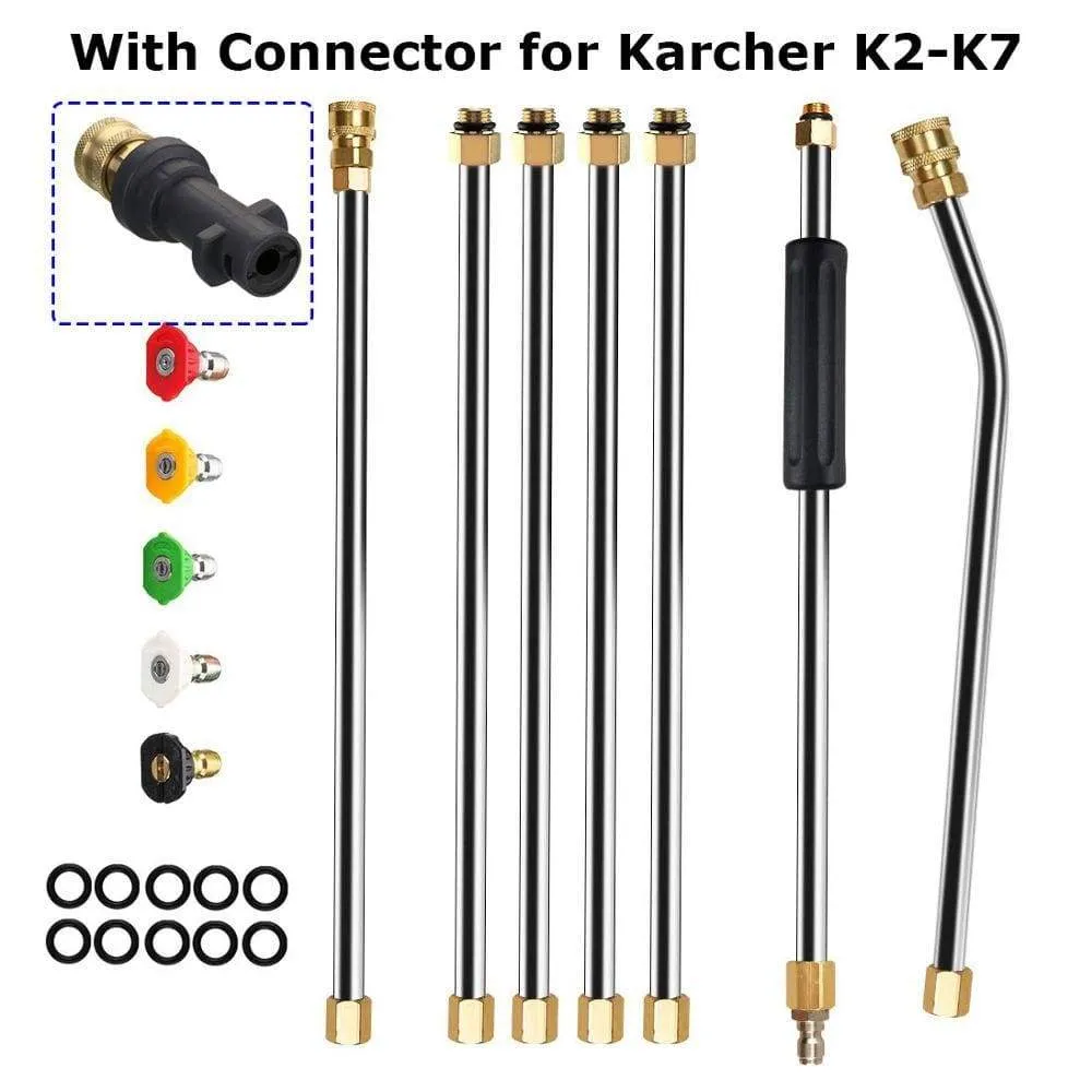 Car Washer Metal Jet Water Spray Lance Extension Wand Nozzle
