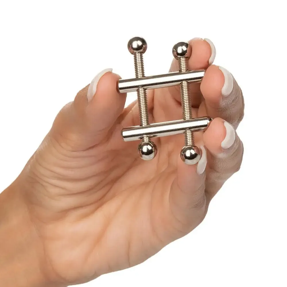 Colt Stainless Steel Silver Adjustable Crossbar Nipple Vices
