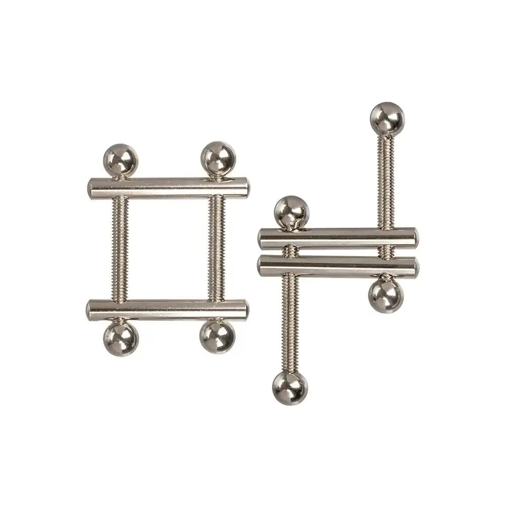 Colt Stainless Steel Silver Adjustable Crossbar Nipple Vices