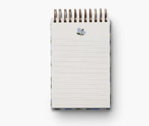 Desktop Spiral Notepad - Hydrangea