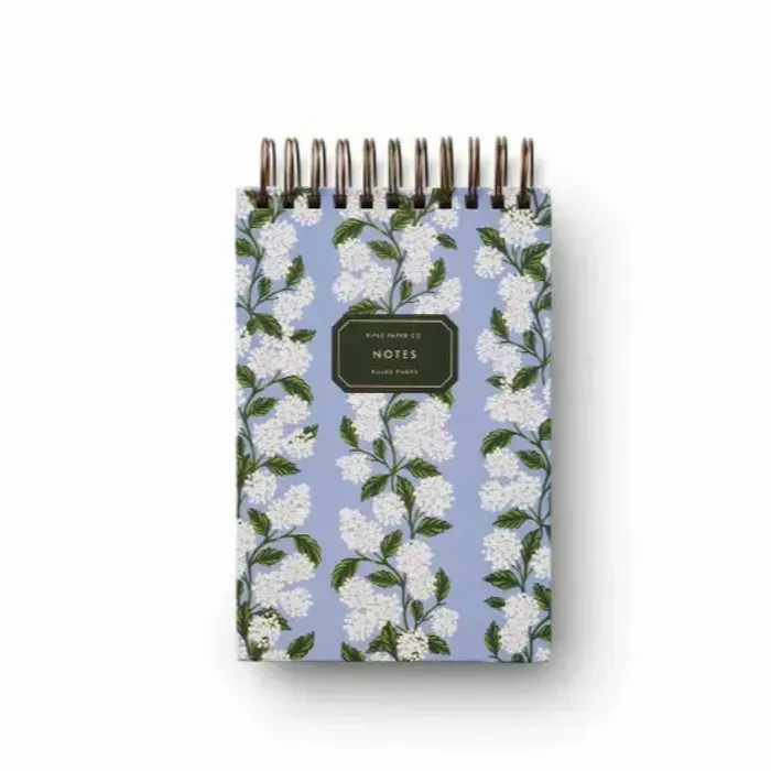 Desktop Spiral Notepad - Hydrangea