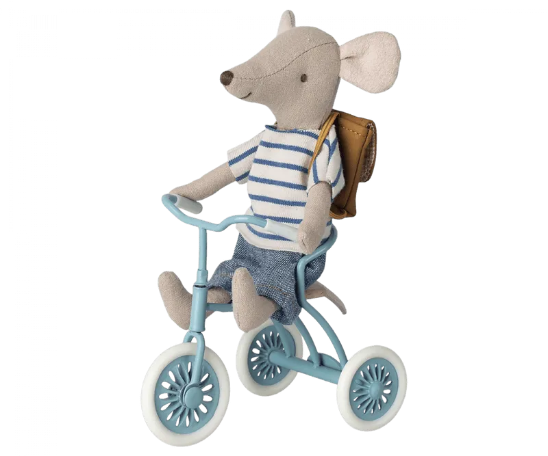 Doll Accessory | Abri a tricycle, Mouse - Petrol blue| Maileg