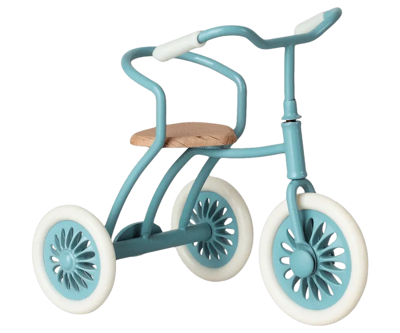 Doll Accessory | Abri a tricycle, Mouse - Petrol blue| Maileg