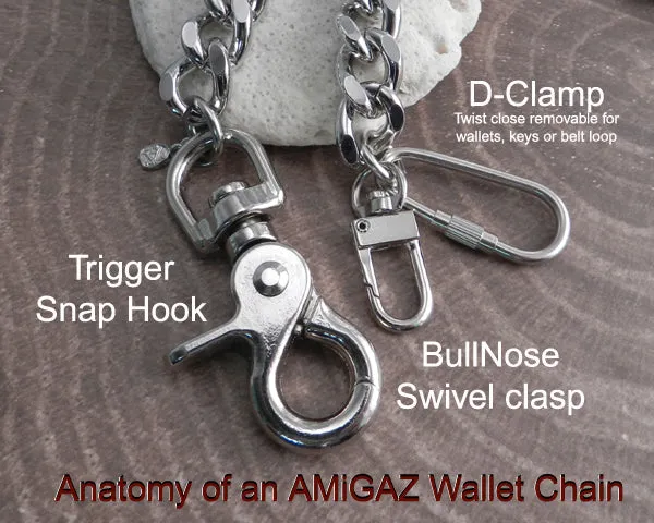Double Ring Wallet Chain
