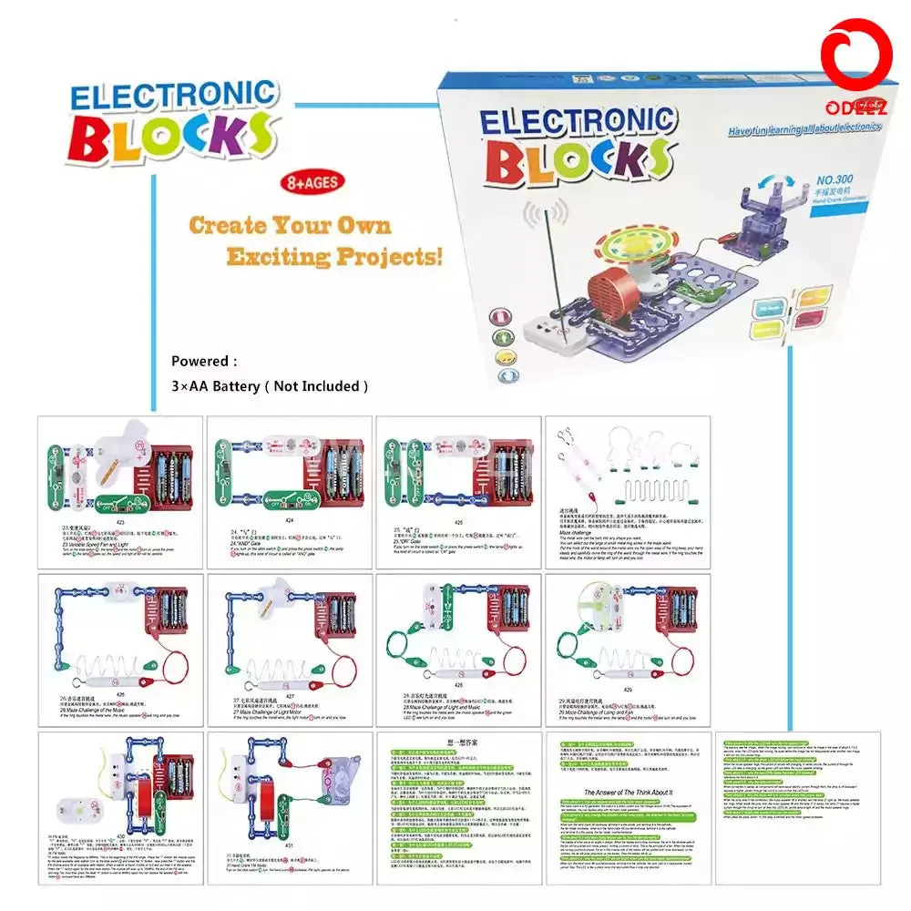 Electronic Blocks With Multiple Experiments - No. 300