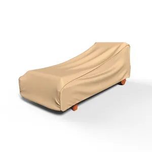 EmpirePatio P2W02TN1 Signature Tan Extra Large Wicker Chaise Lounge Chair Cover
