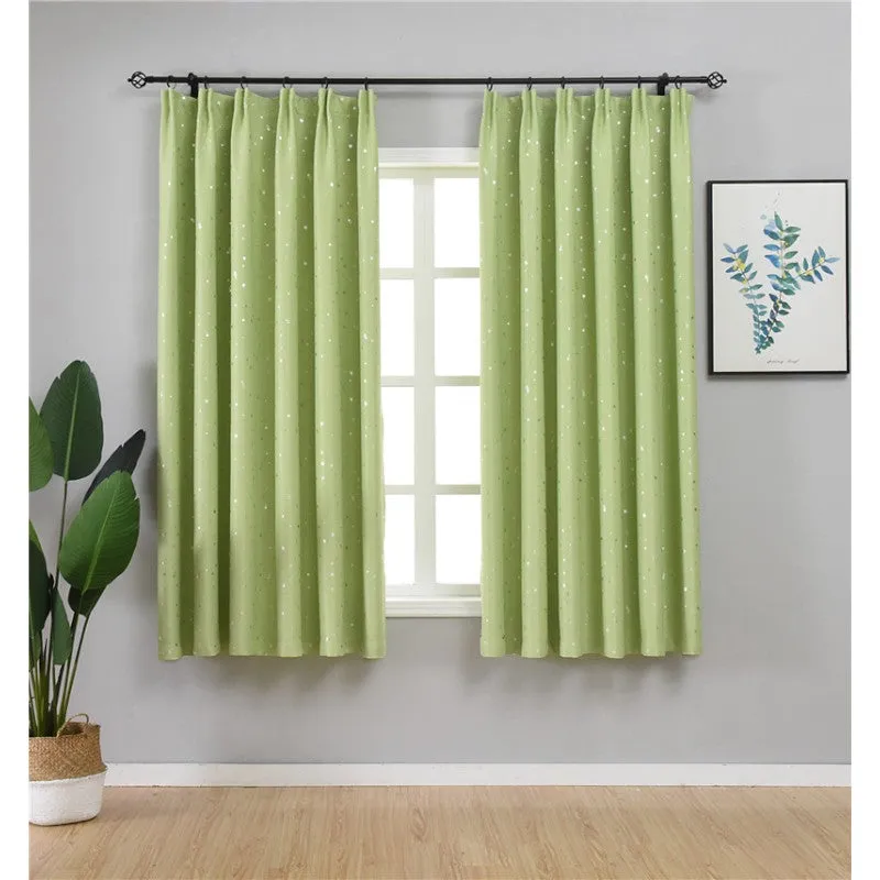 Fern Eco-Friendly Cartoon Print Blackout Nursery Curtain