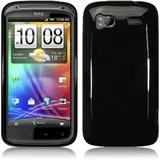 HTC Sensation Gel Solid Black Shell Cover