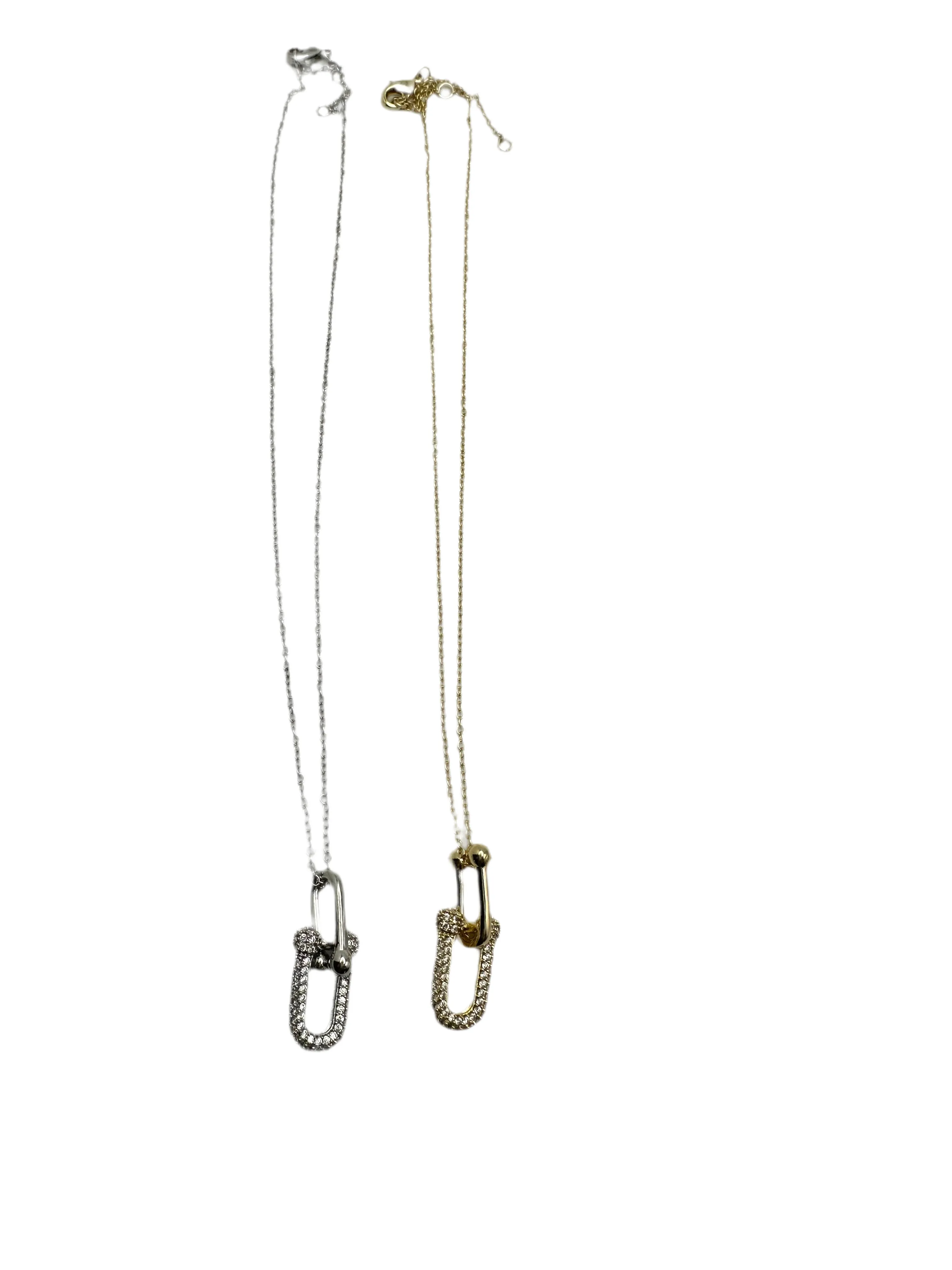 Interlocking Links CZ Necklace
