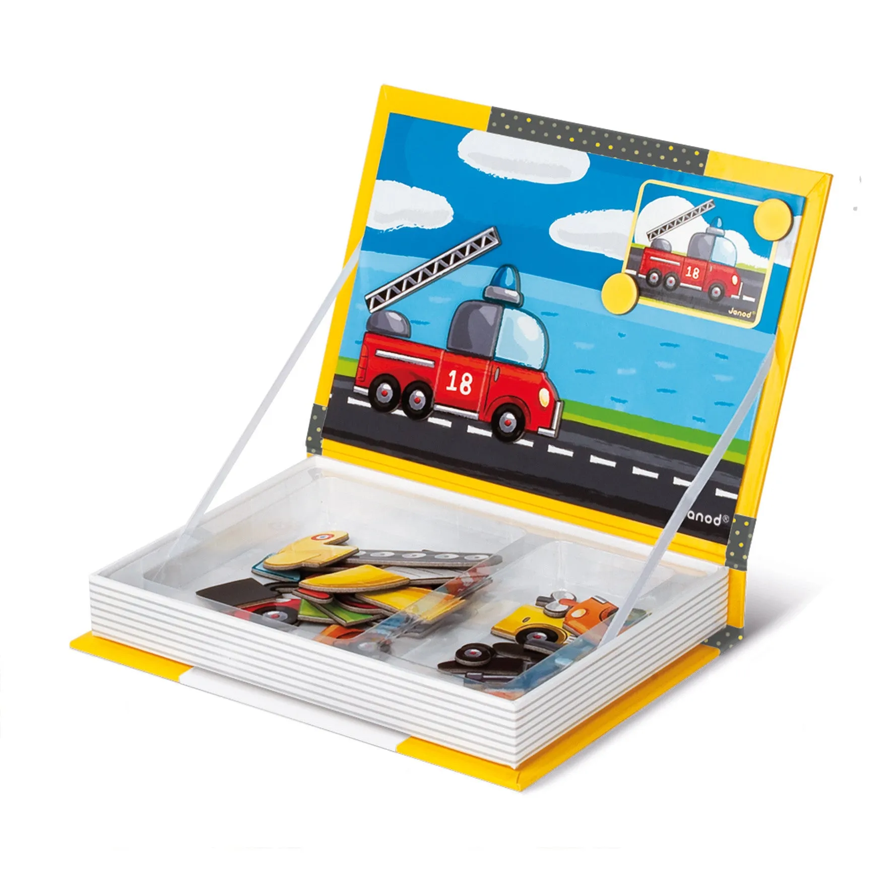 Janod Vehicles Magnetibook