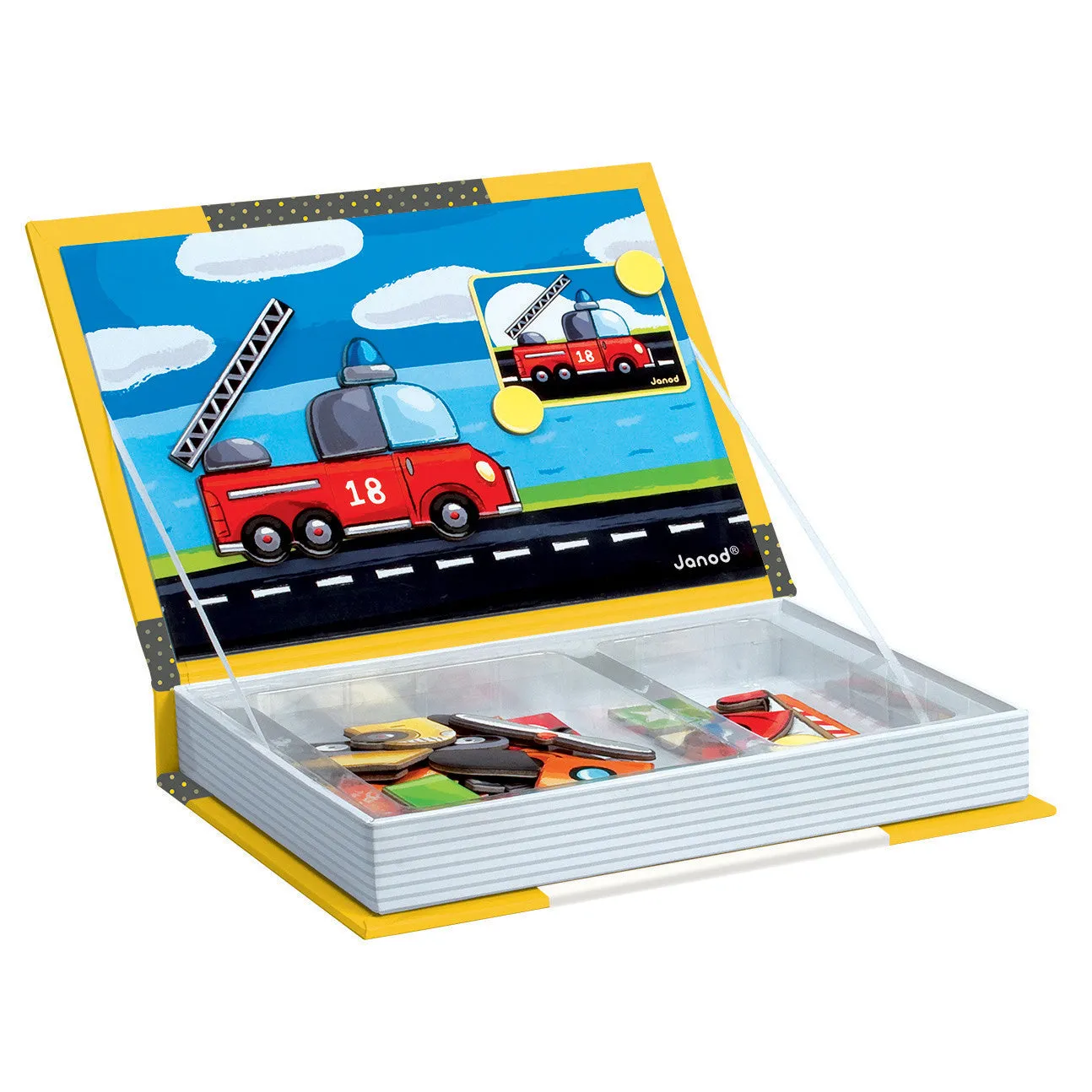 Janod Vehicles Magnetibook