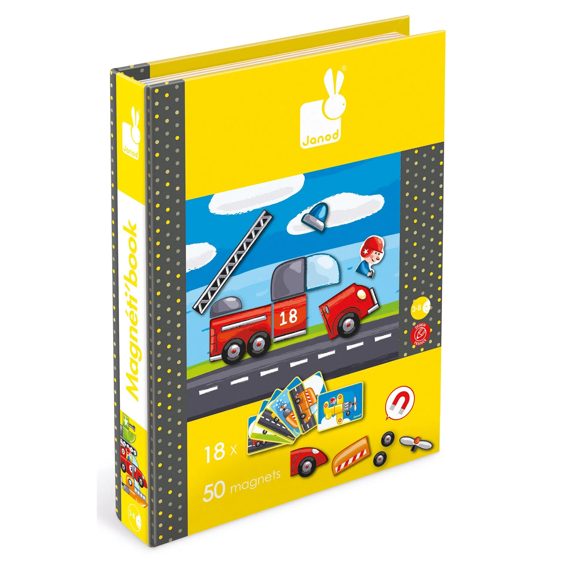 Janod Vehicles Magnetibook