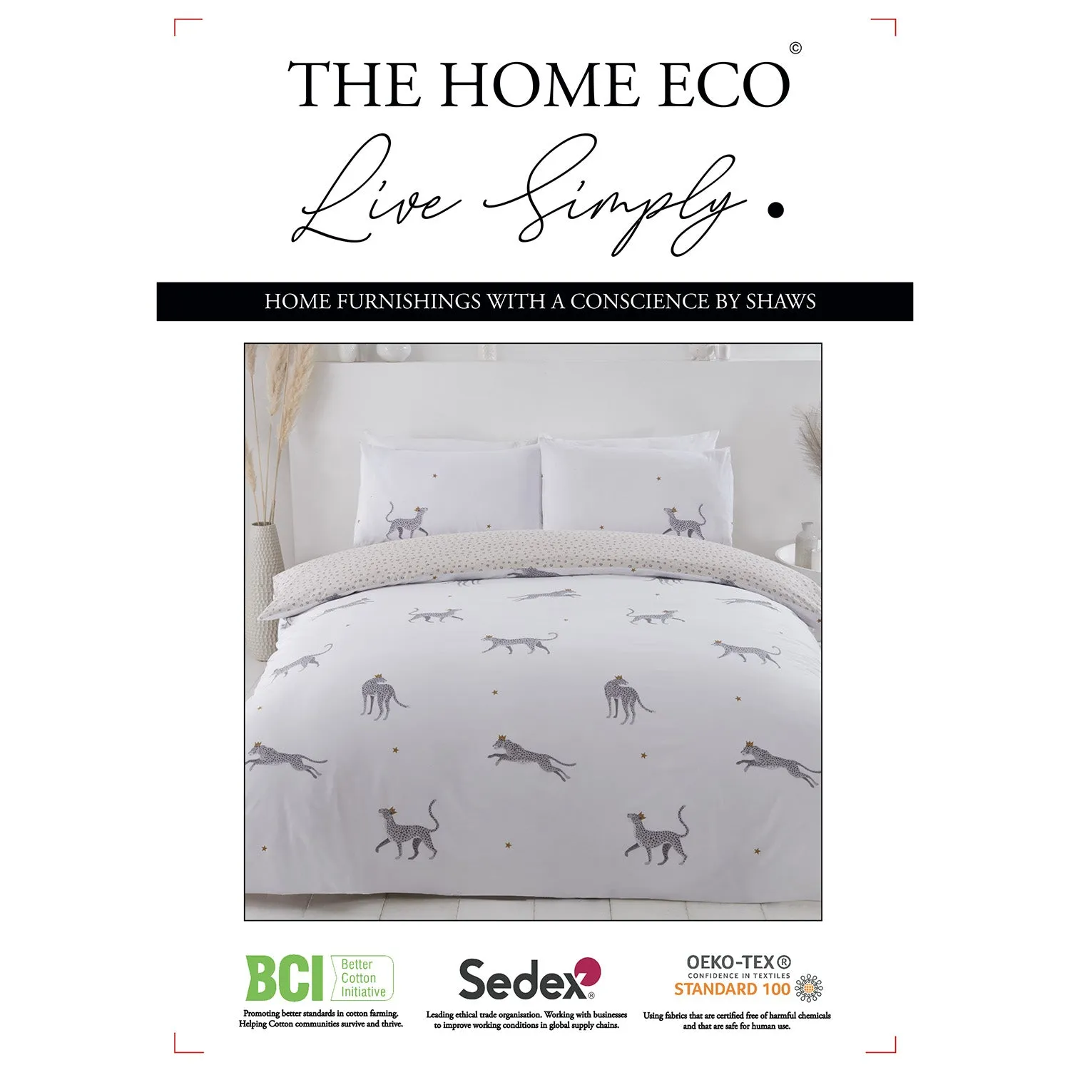 Leopard Duvet Cover Set - Multi