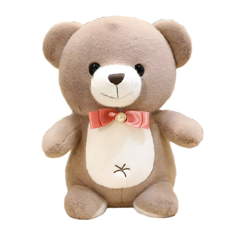 Lovely Soft Bow Tie Teddy Bear Doll Stuffed Animal Plush Toys