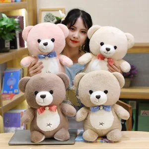Lovely Soft Bow Tie Teddy Bear Doll Stuffed Animal Plush Toys