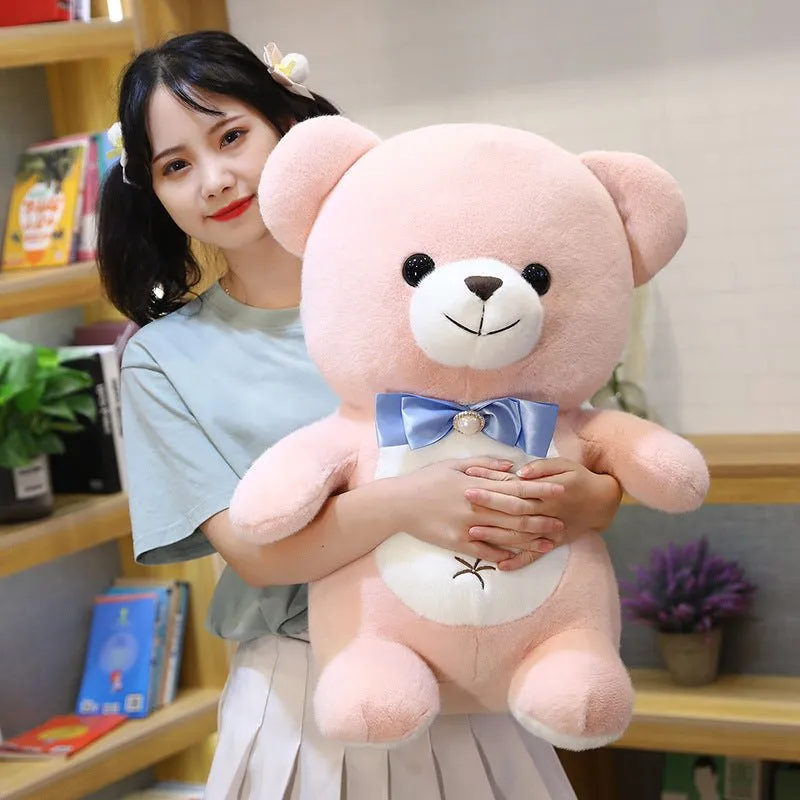Lovely Soft Bow Tie Teddy Bear Doll Stuffed Animal Plush Toys