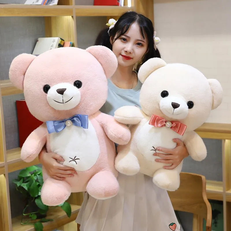 Lovely Soft Bow Tie Teddy Bear Doll Stuffed Animal Plush Toys