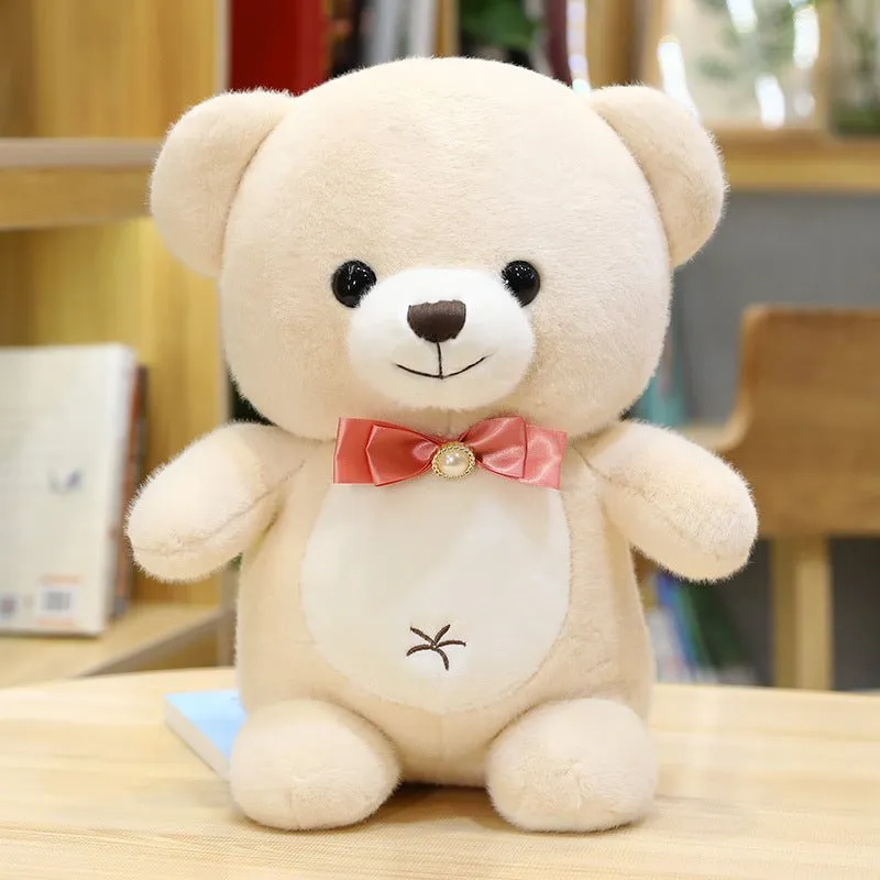Lovely Soft Bow Tie Teddy Bear Doll Stuffed Animal Plush Toys