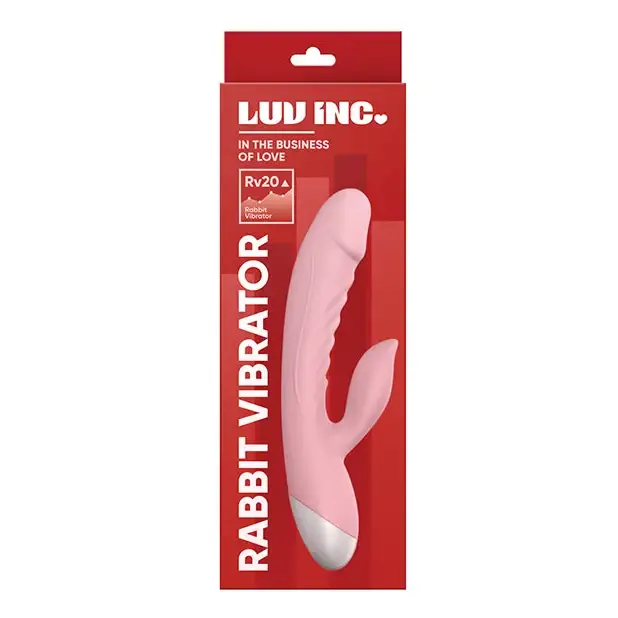 Luv Inc Rv20 Rabbit Vibrator Rechargeable Silicone Dual Stimulator