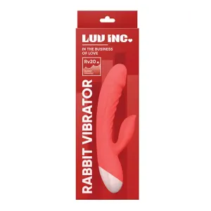 Luv Inc Rv20 Rabbit Vibrator Rechargeable Silicone Dual Stimulator