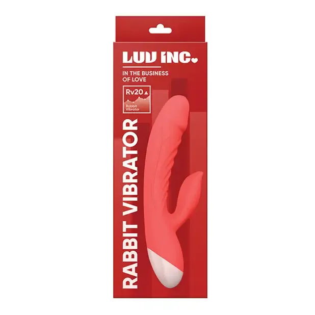 Luv Inc Rv20 Rabbit Vibrator Rechargeable Silicone Dual Stimulator