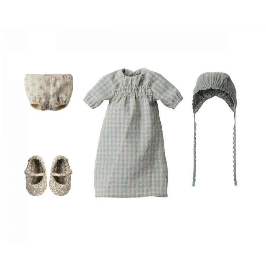 Maileg Blue Dress and Accessories, Size 3