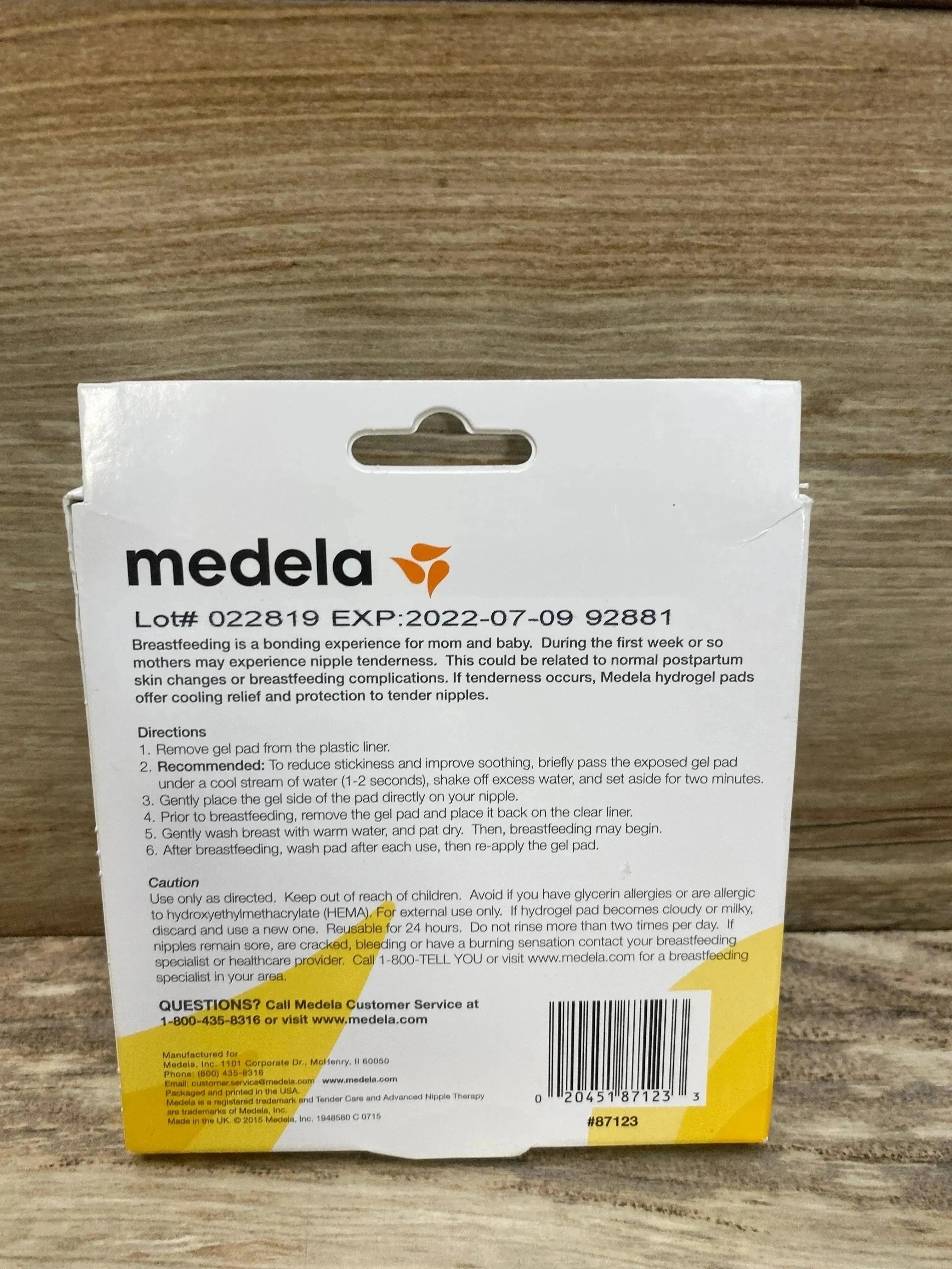 NEW Medela Tender Care HydroGel Pads 4pk