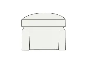 Newport | Footstool Extra Loose Cover | Capri Linen