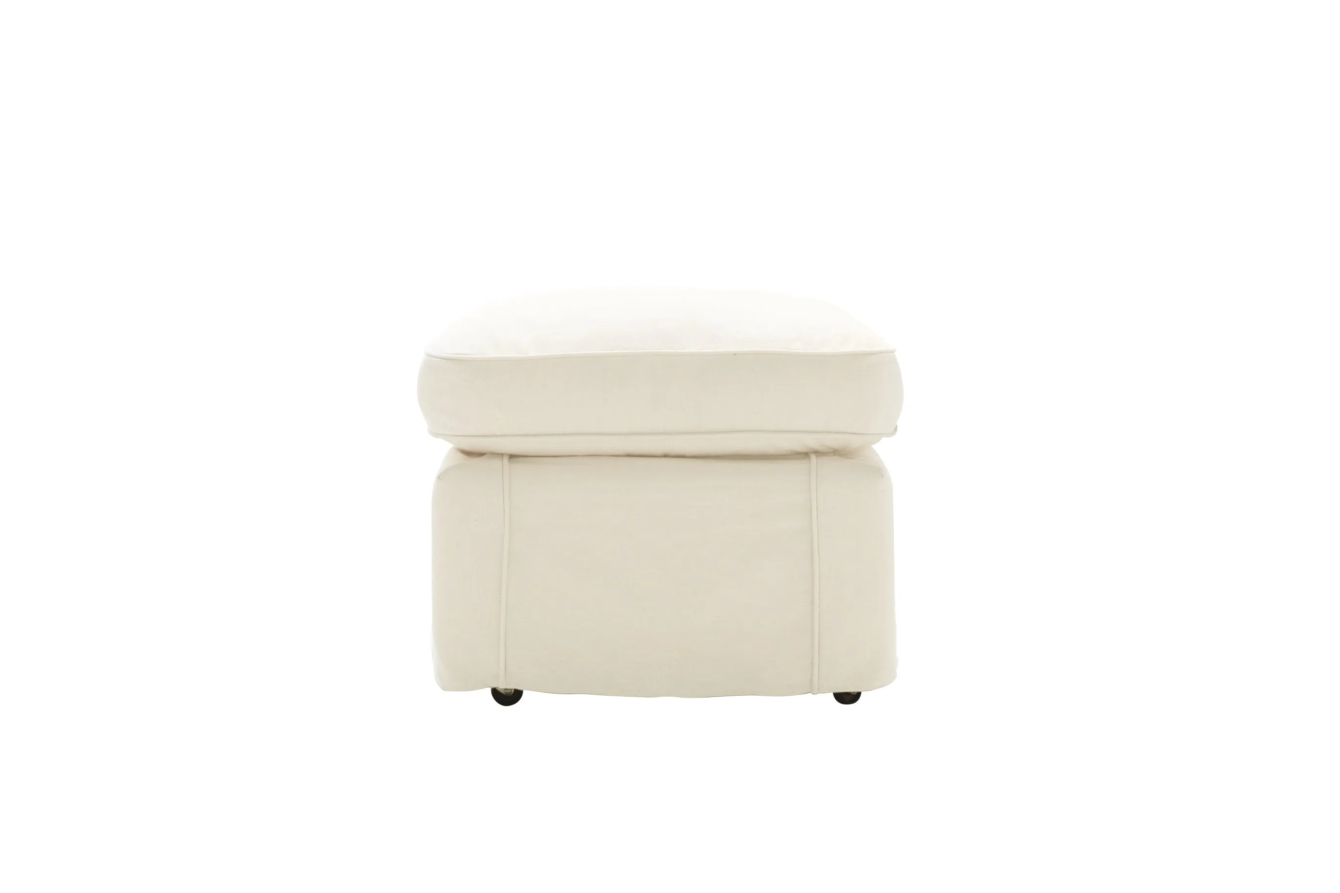 Newport | Footstool Extra Loose Cover | Capri Linen