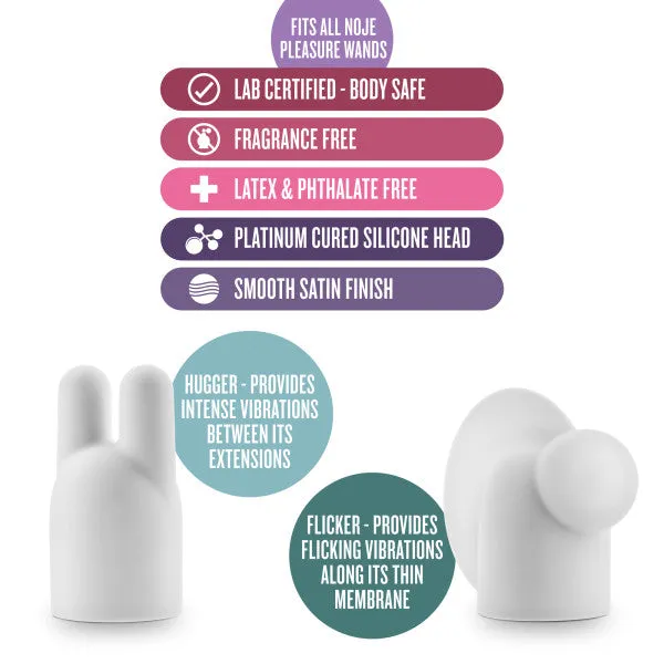 Noje Pleasure Wand Heads Hugger & Flicker