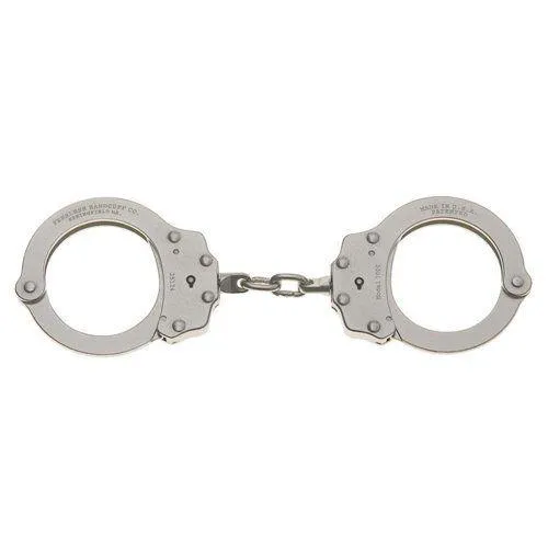 Peerless Nickel Chain Handcuffs