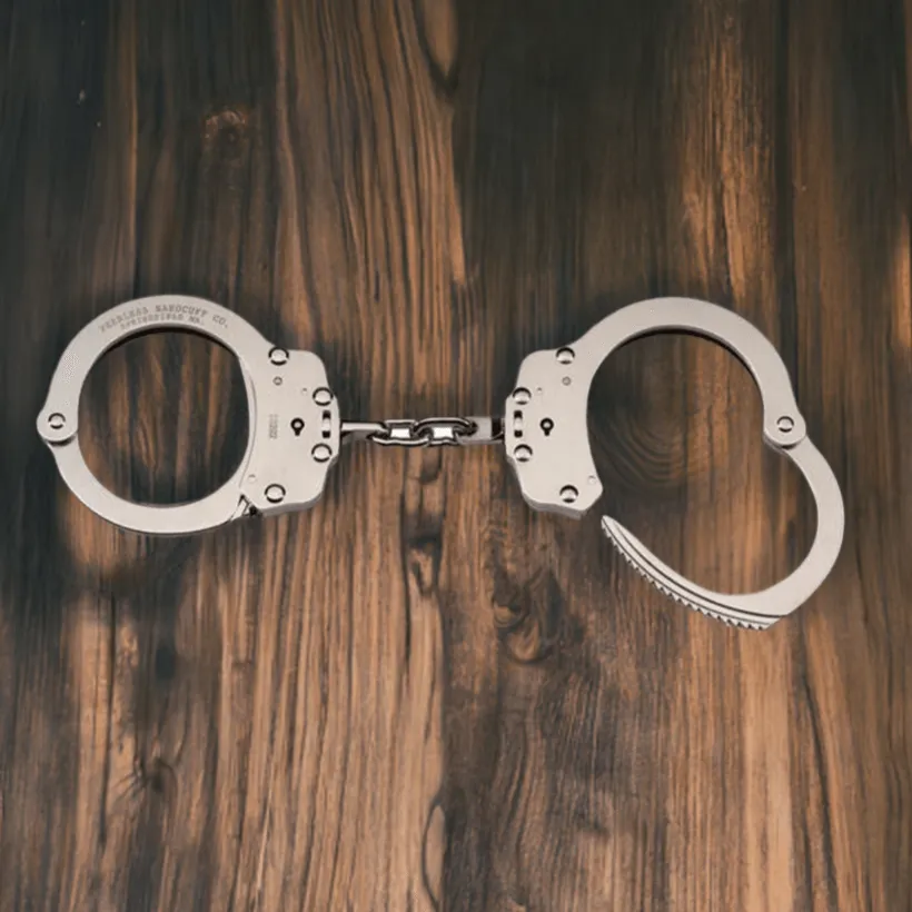 Peerless Nickel Chain Handcuffs