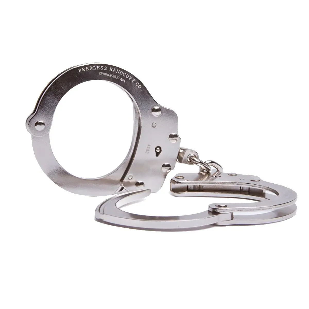 Peerless Nickel Chain Handcuffs