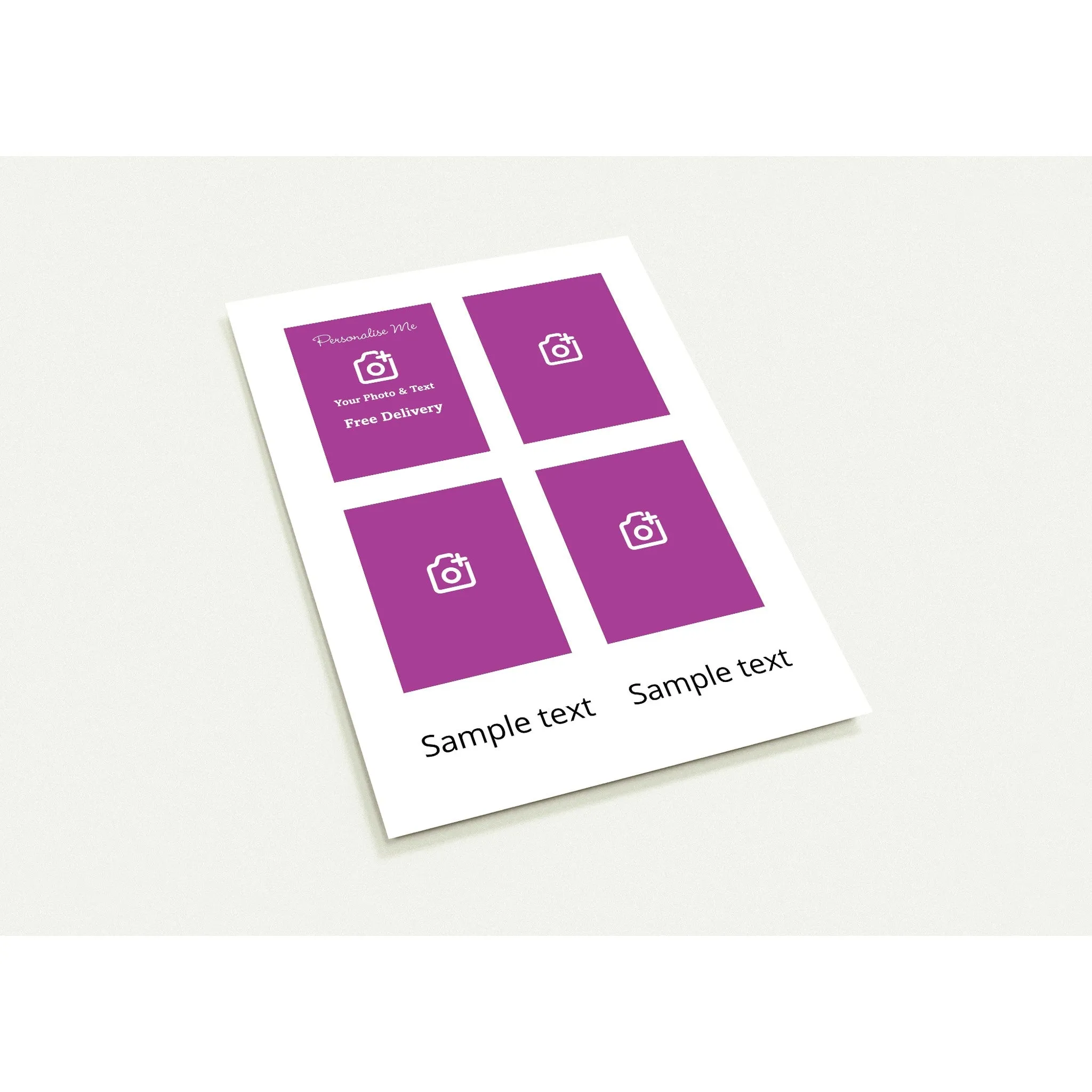 Personalised Pack of 10 Greeting Cards