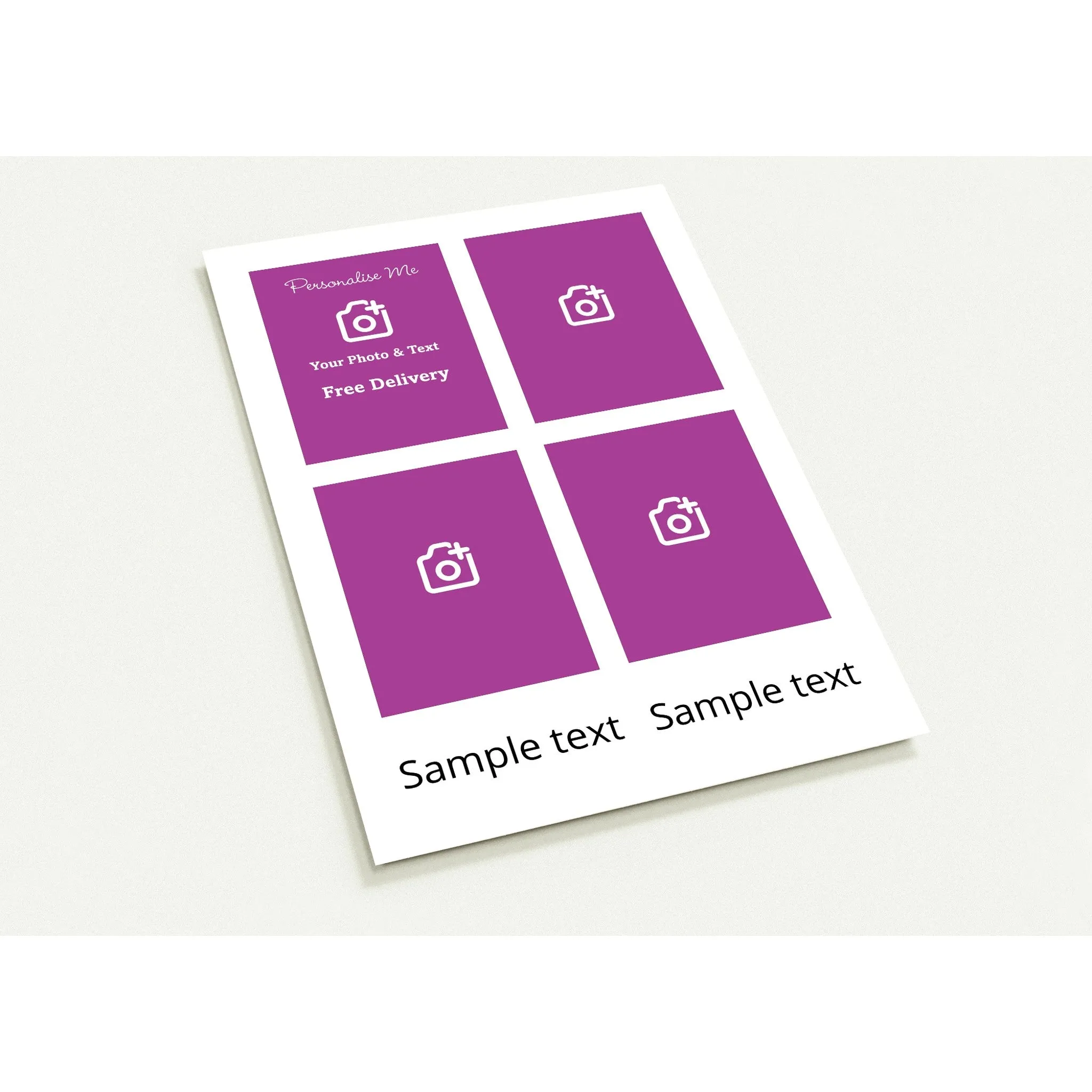 Personalised Pack of 10 Greeting Cards