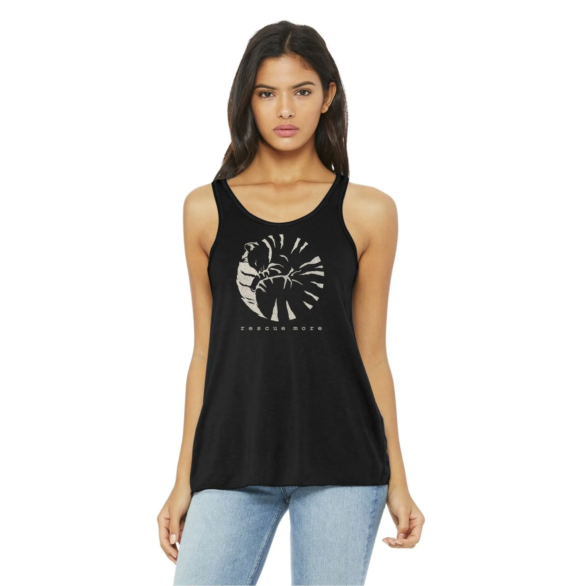 Rescue Cat Flowy Tank Top - Rescue More
