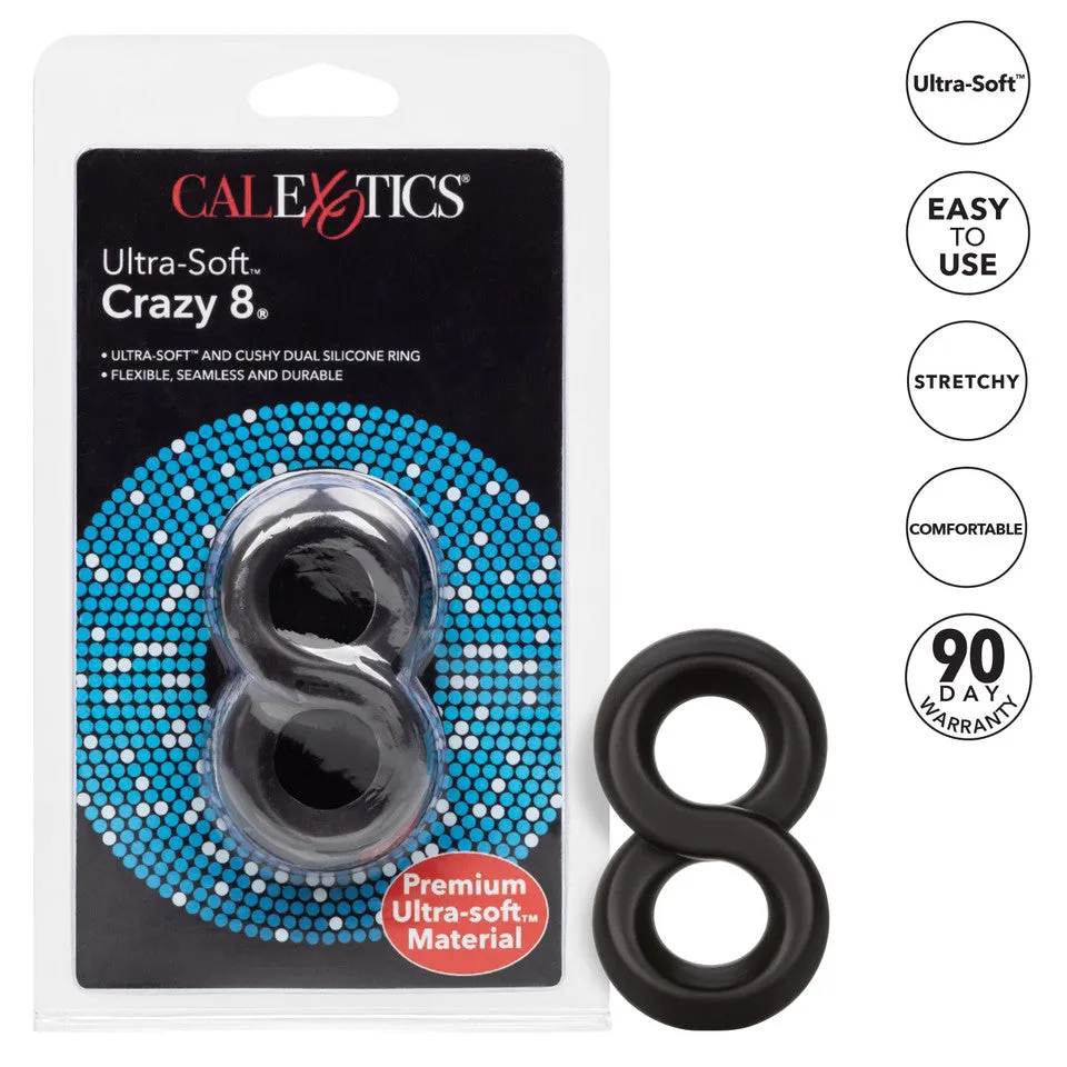 Rings! Ultra-Soft Crazy 8 Dual Silicone Cock Ring
