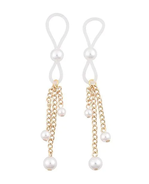 Sex & Mischief Pearl Nipple Ties