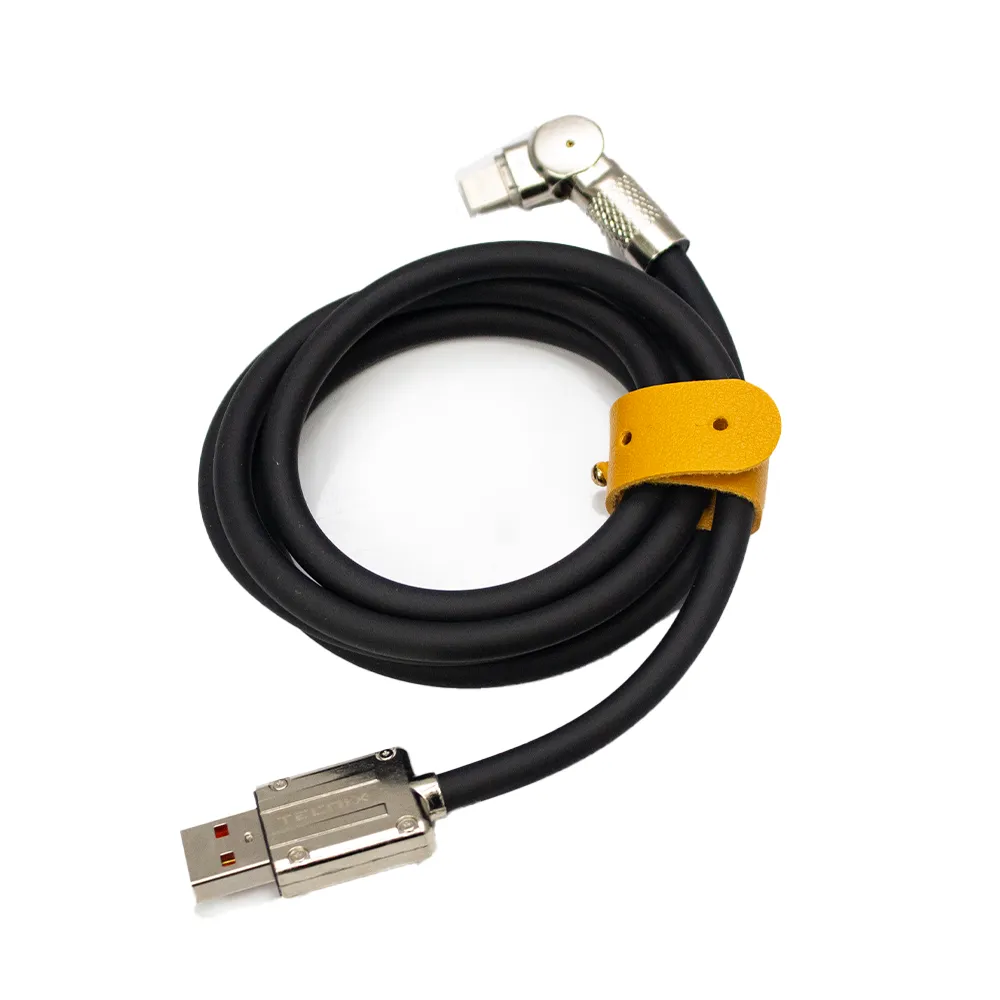 Tecnix OD 6.0m Mecha Wire USB TO Lightning 8Pin Black [CBL-834-I BK]