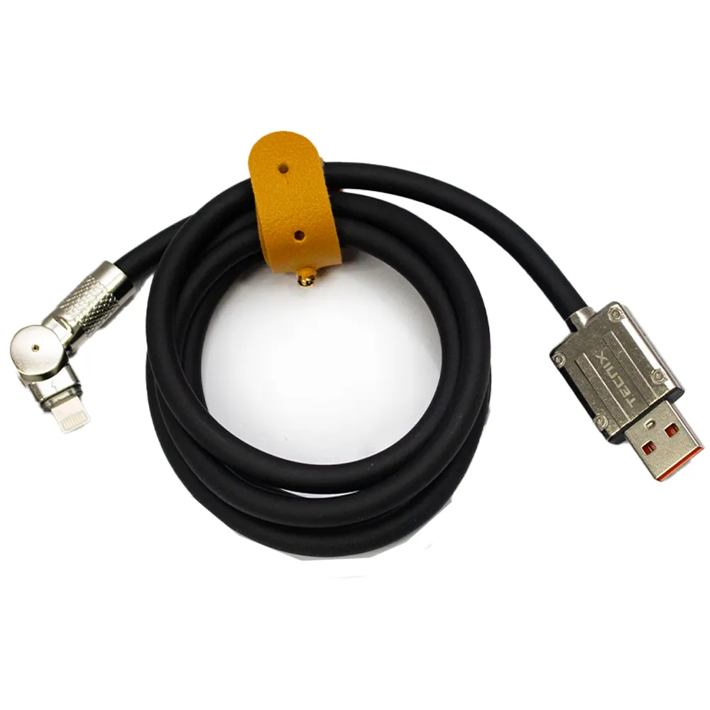 Tecnix OD 6.0m Mecha Wire USB TO Lightning 8Pin Black [CBL-834-I BK]
