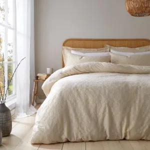 Textured Waffle Cotton Duvet Cover