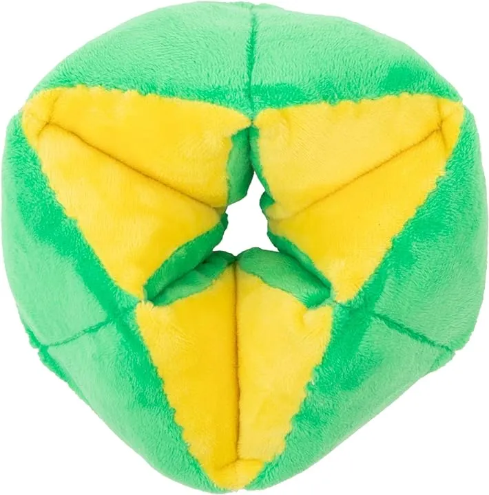 Weighted Plush Flipper Fidget Toy | green/pink/yellow